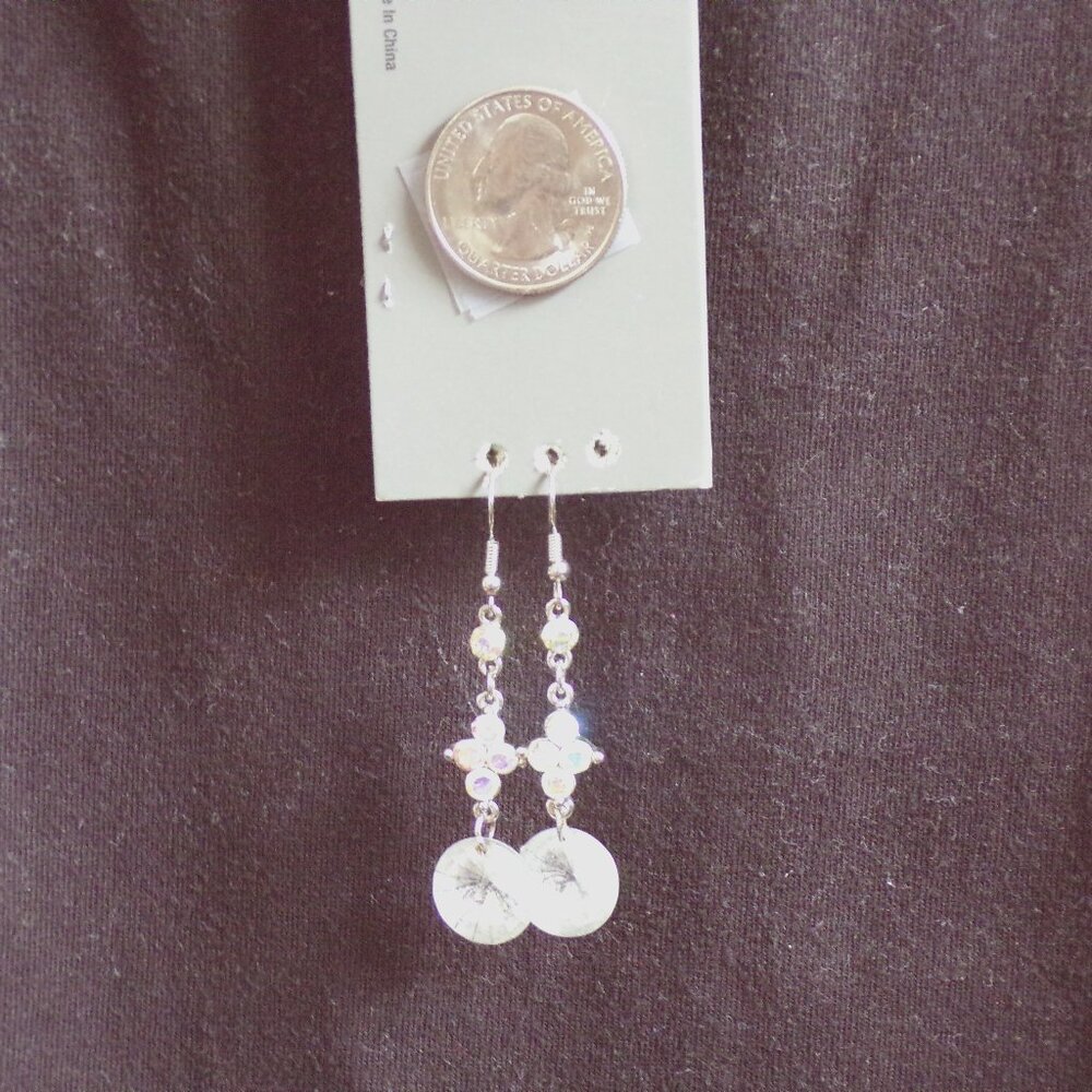 Vintage Earrings - pierced dangling Sparkle